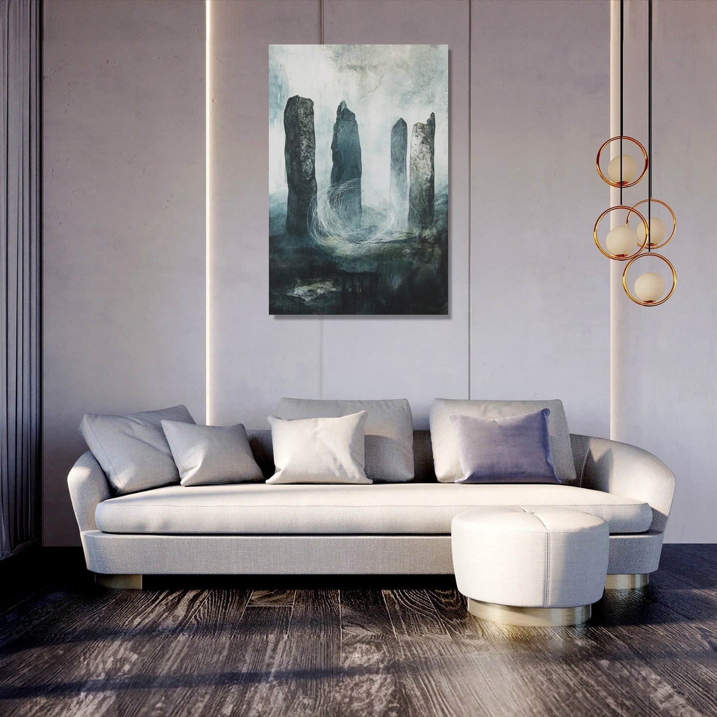 Celestial Stone Circle Canvas