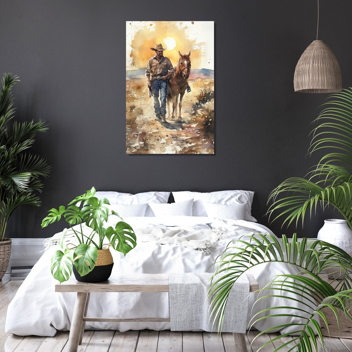 Outlaw's Sunset Canvas