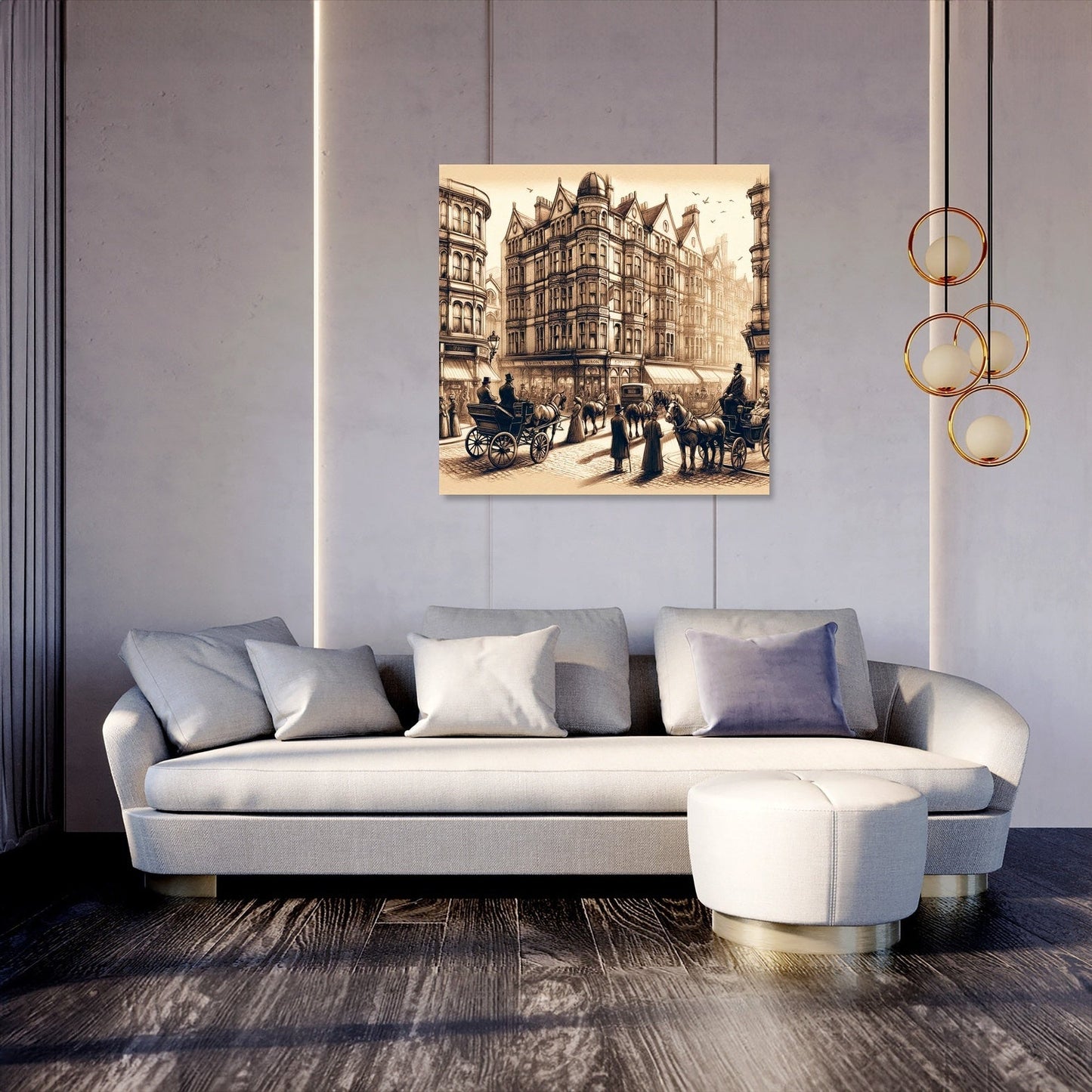 Victorian Brighton Street Canvas