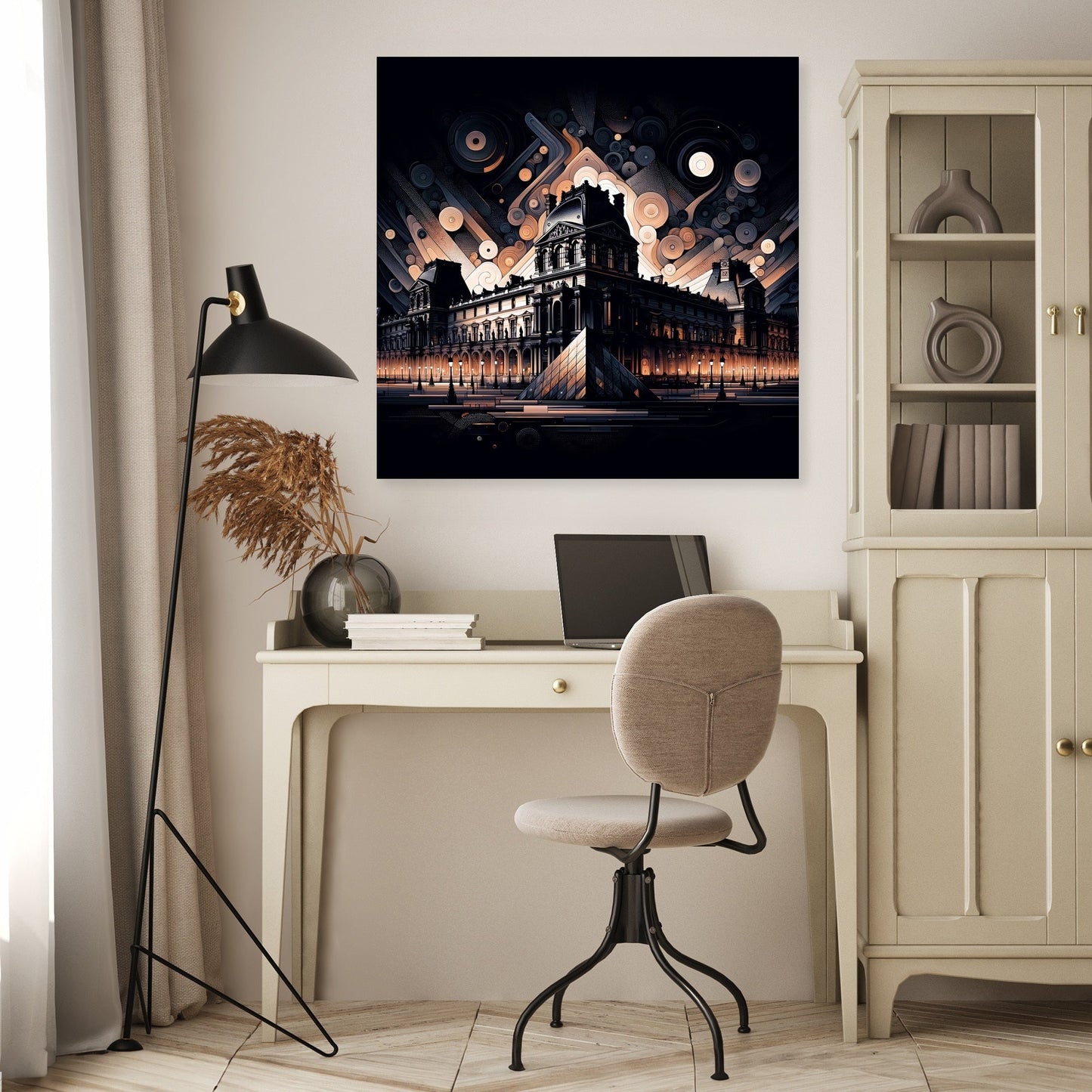 Ghosts of Paris Louvre Canvas