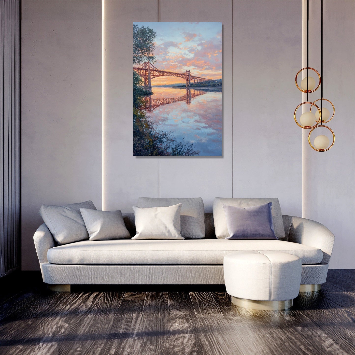 Forth Bridge Dawn Canvas