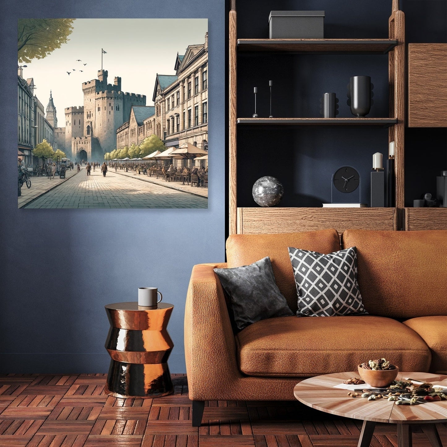 Cardiff Castle Street Canvas