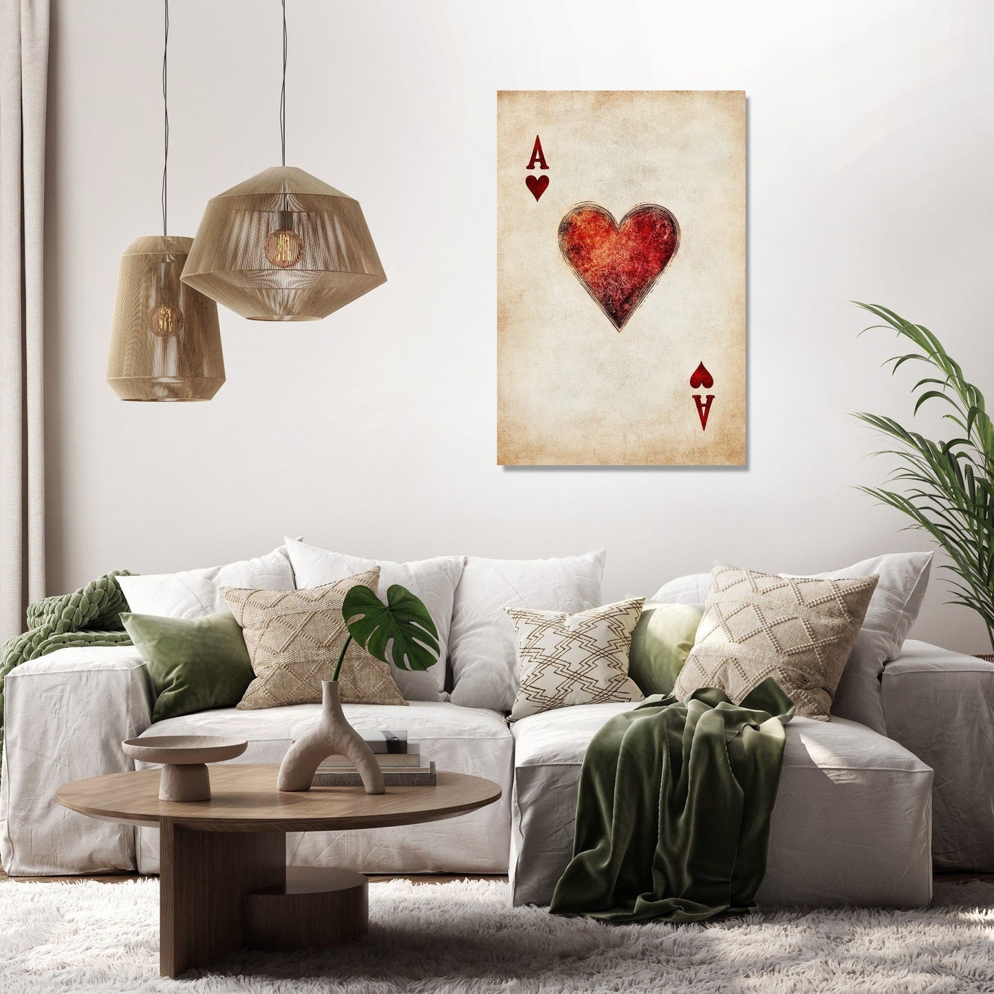 Ace of Hearts Canvas