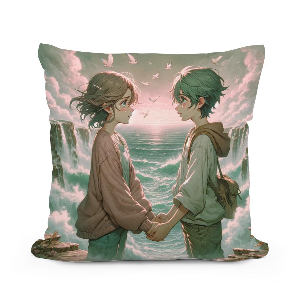 Seaside Farewell Cotton Cushion
