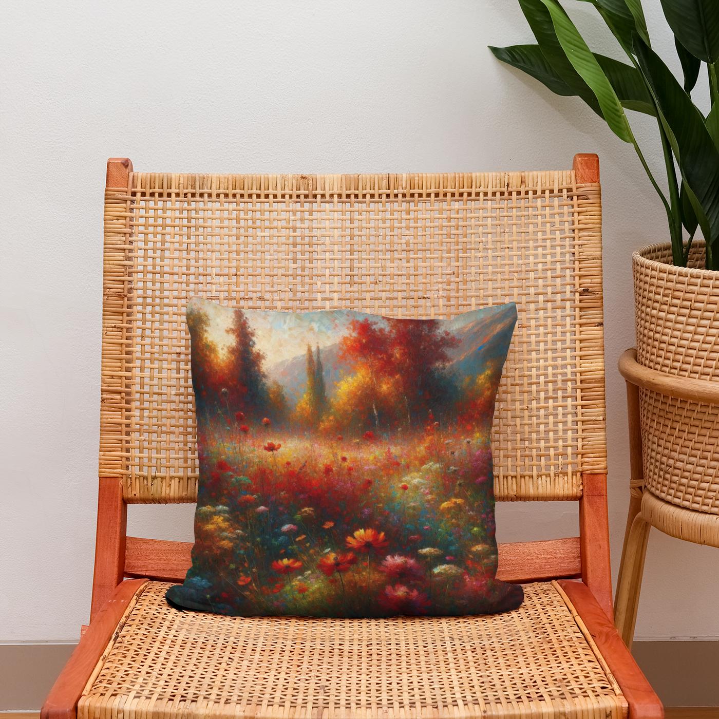 Late Summer Vibrance Cotton Cushion