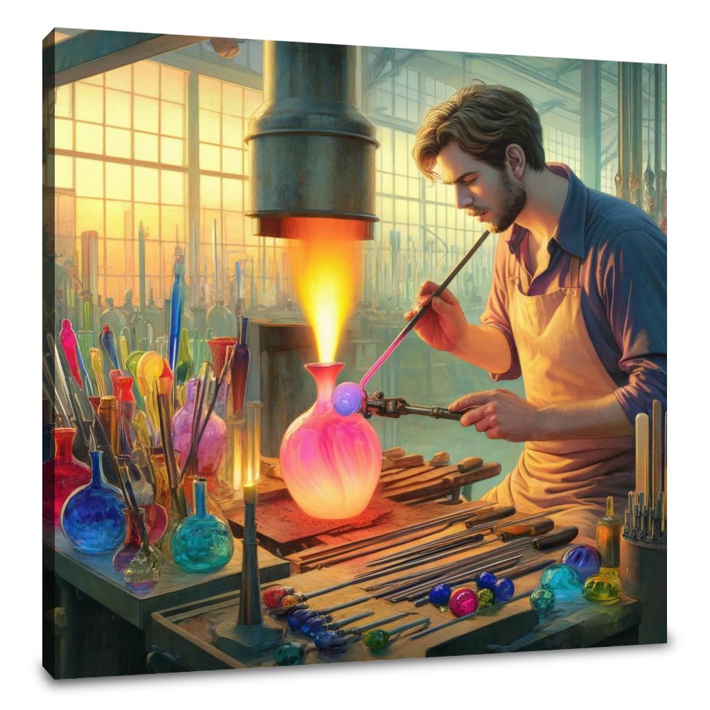 Glassblower's Artistry Canvas