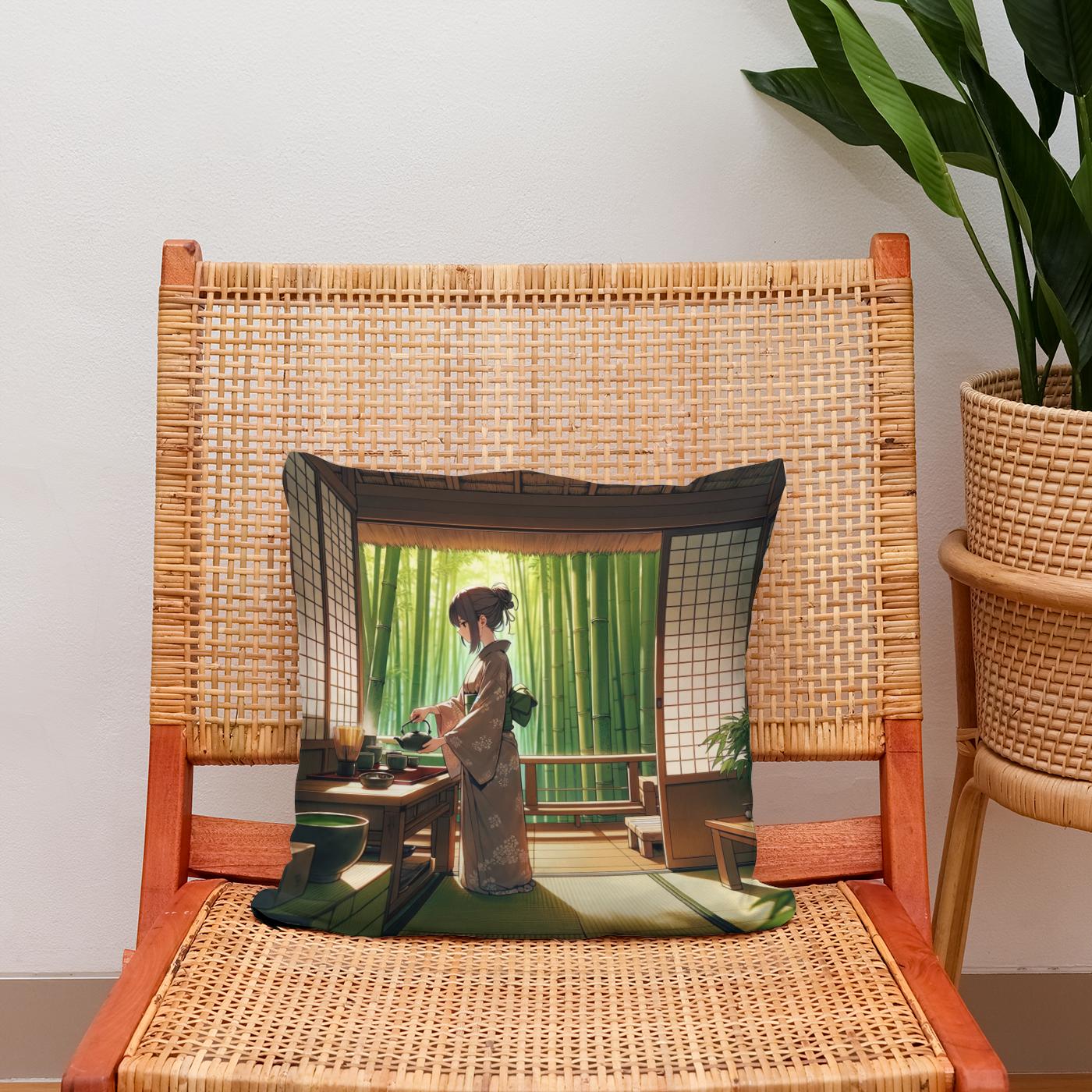 Matcha Moments Cotton Cushion