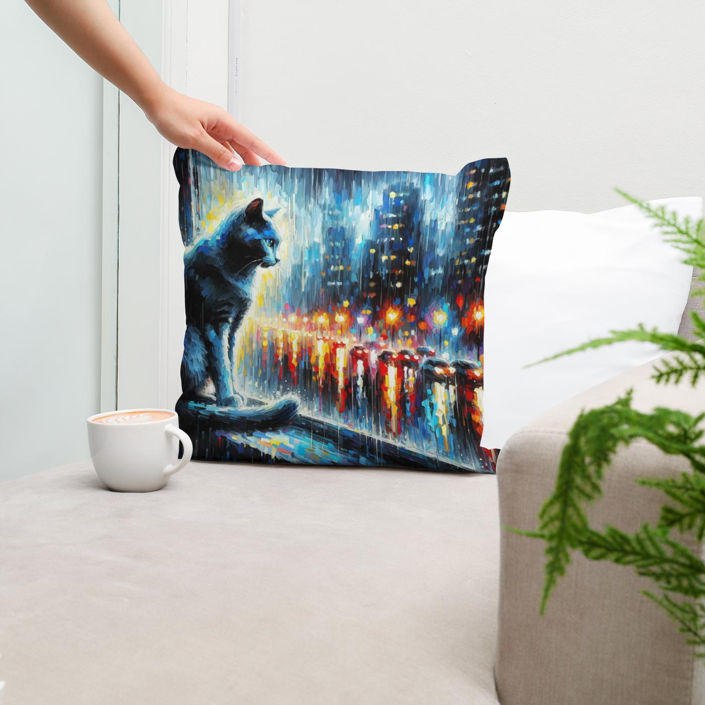 City Rainwatch Cotton Cushion