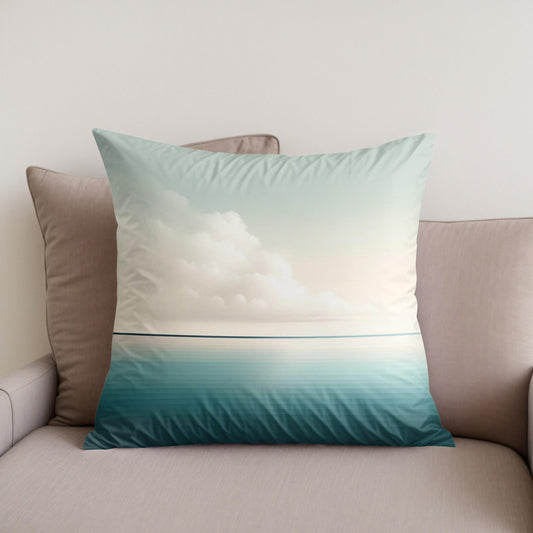 Calm Horizon Cotton Cushion