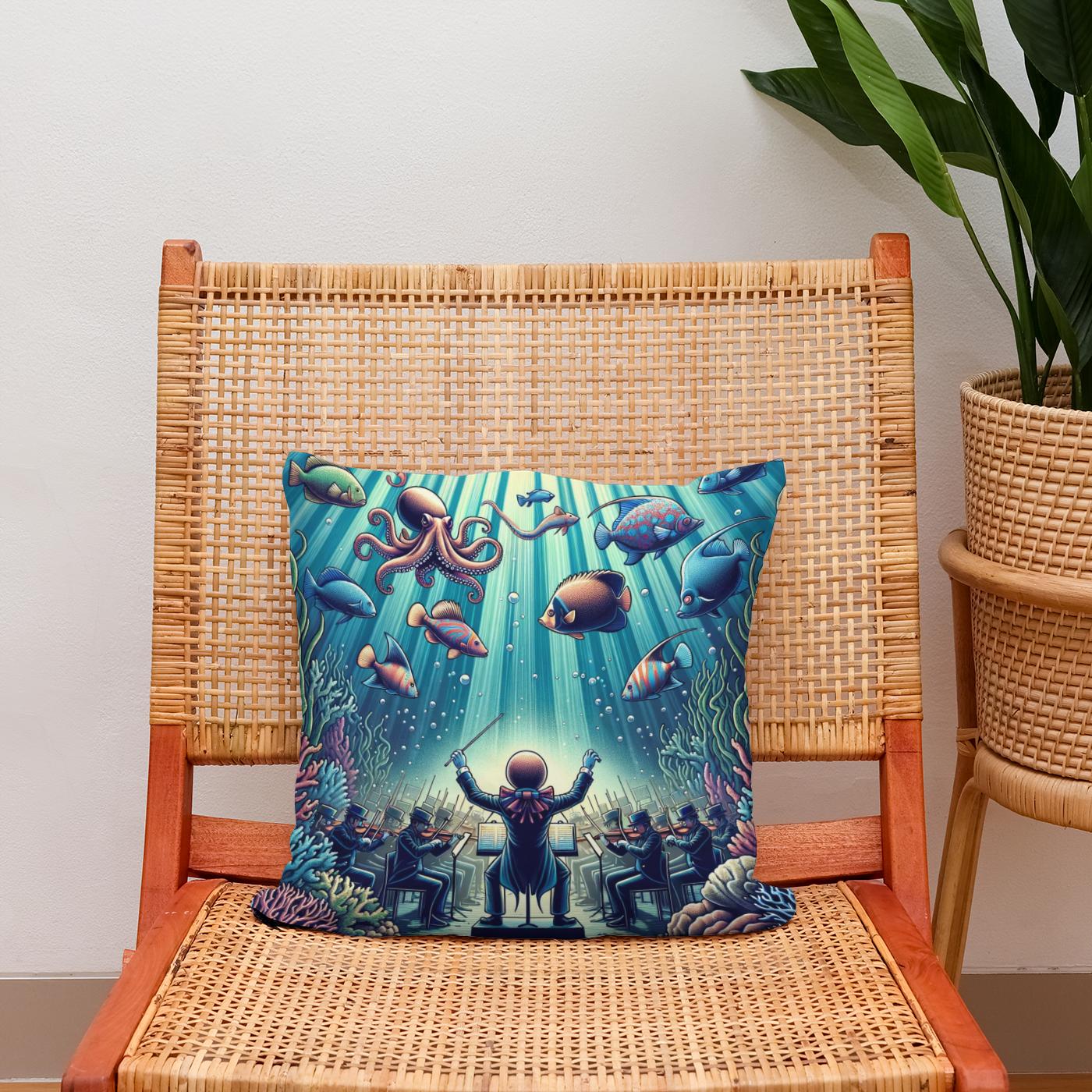 Oceanic Overture Cotton Cushion
