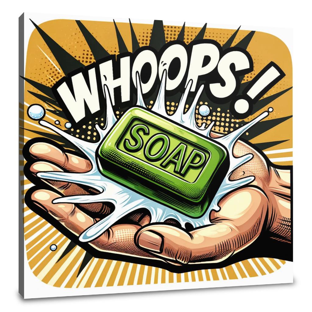 Soapy Slip Canvas