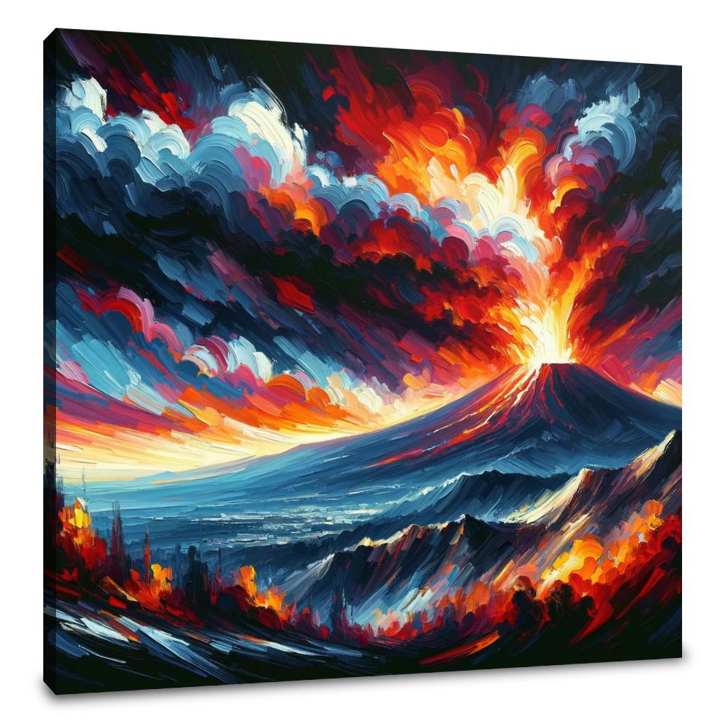 Etna Eruption Canvas