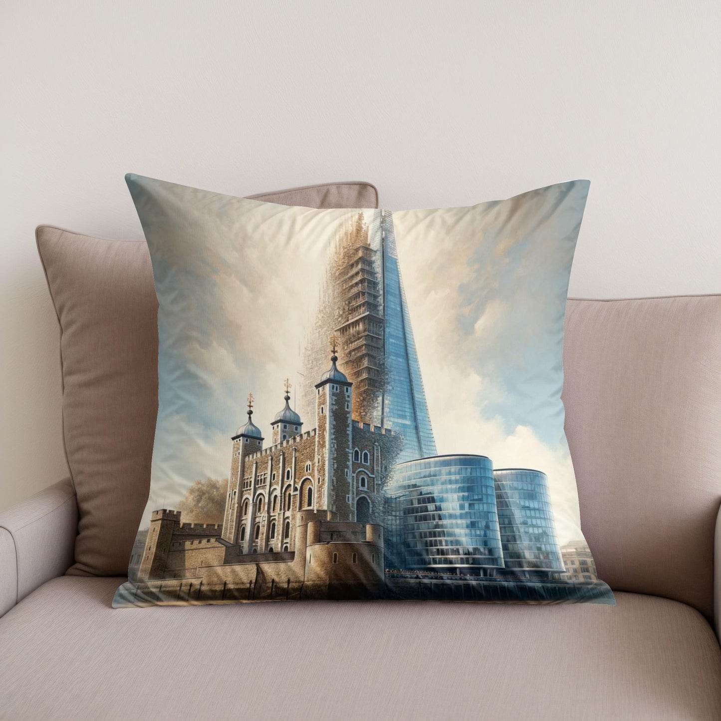 Timeless London Merge Cotton Cushion