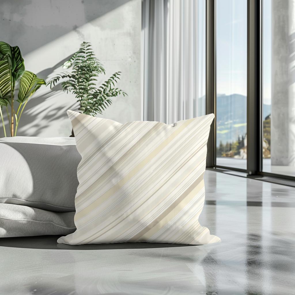 Diagonal Harmony Cotton Cushion