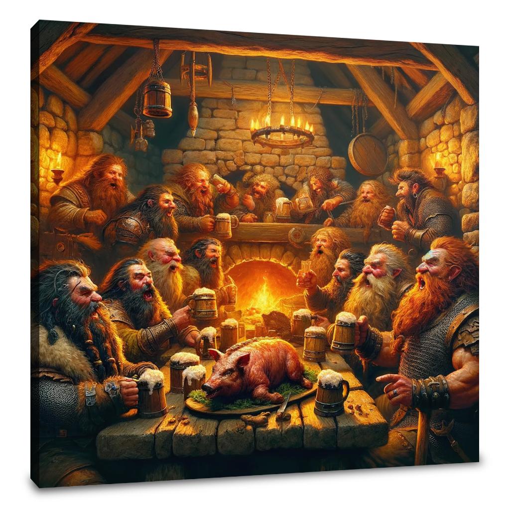 Dwarven Hearth Tales Canvas
