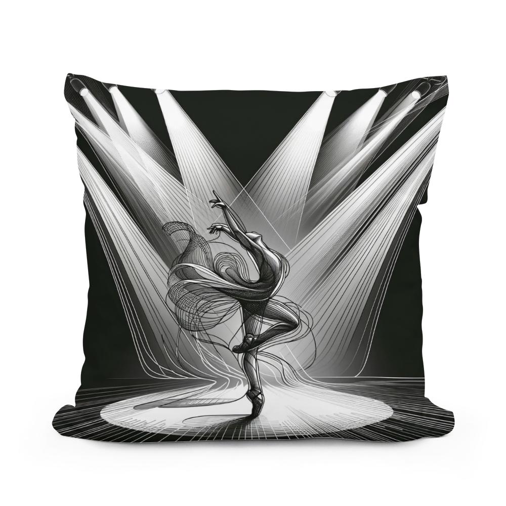 Dance of Shadows Cotton Cushion