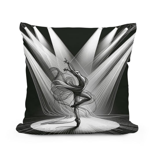 Dance of Shadows Cotton Cushion