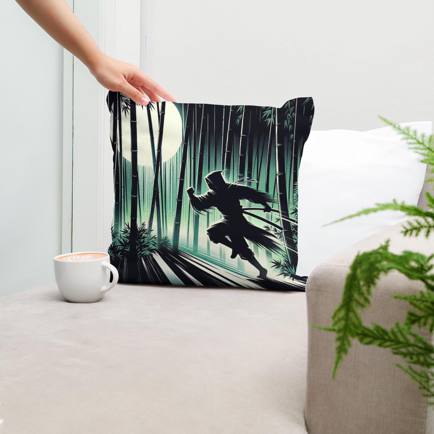 Ninja Moonlight Cotton Cushion