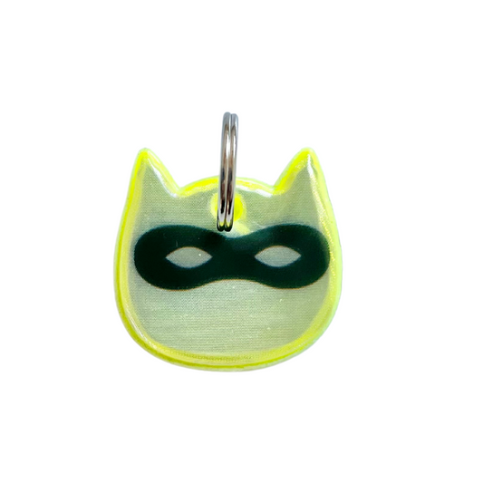 KITTYRAMA YELLOW NINJA CAT CHARM – Reflective, Safe, High Visibility