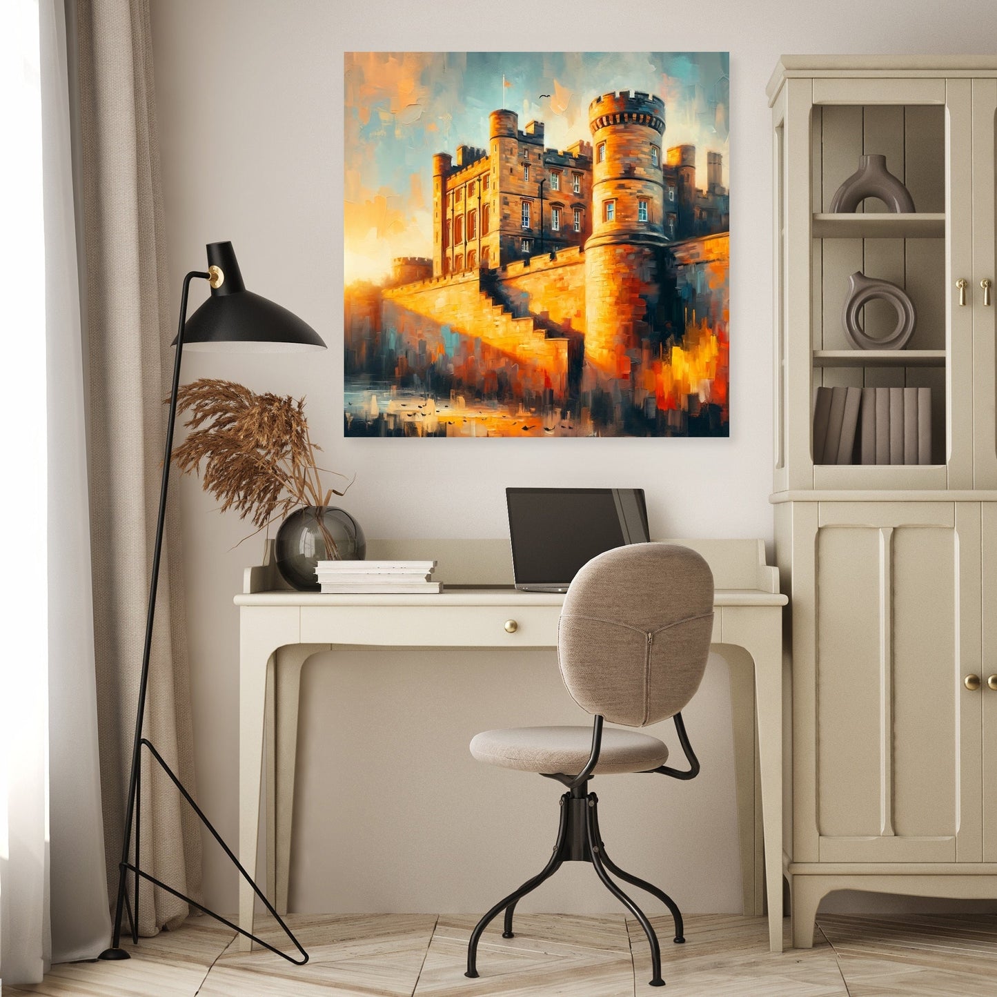 Newcastle Castle Keep Sunset Canvas