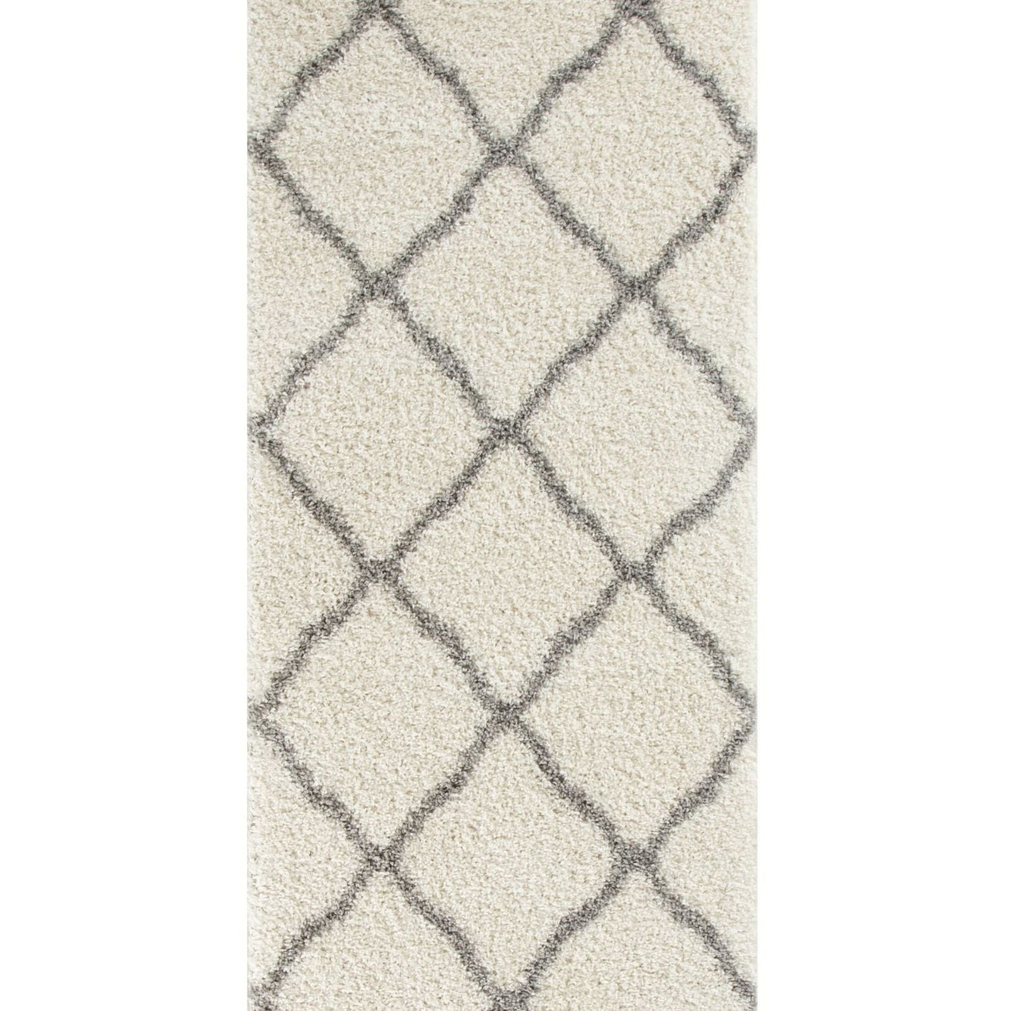 Moroccan Ivory Shaggy Rug | 700