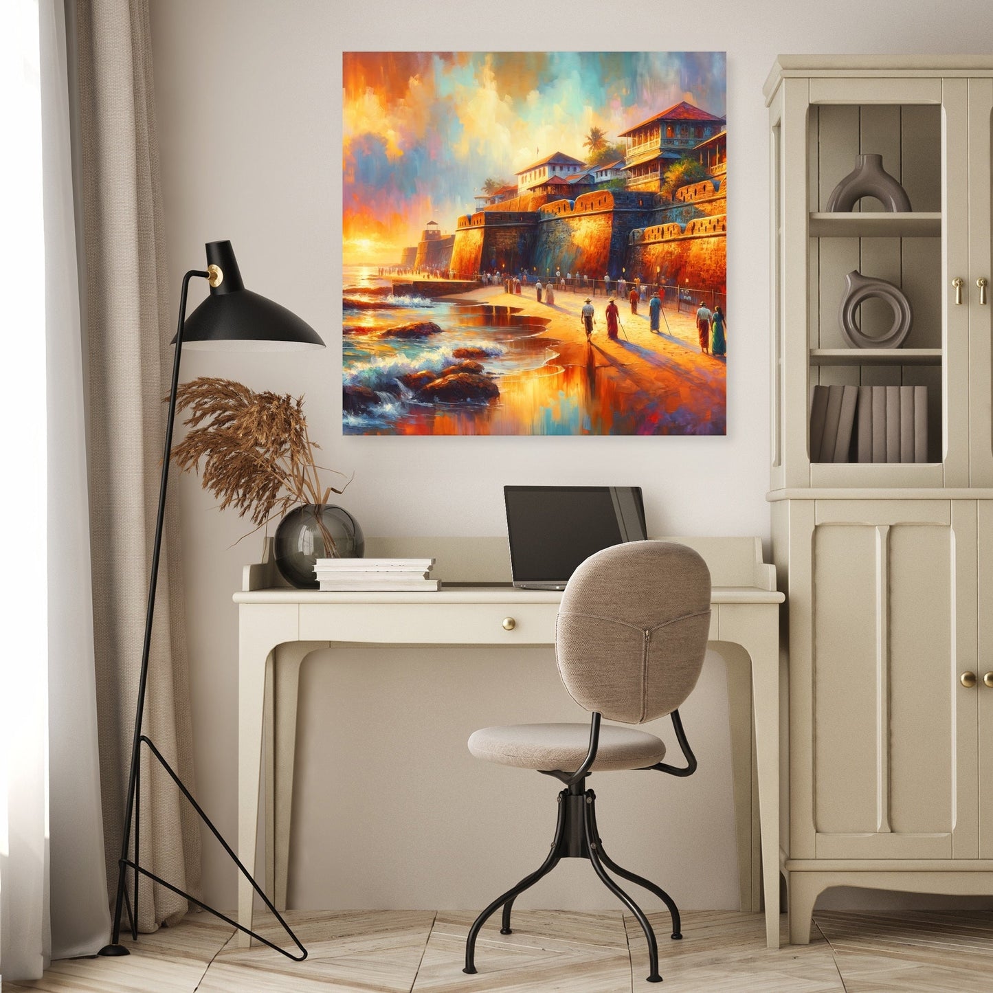 Galle Fort Sunset Canvas