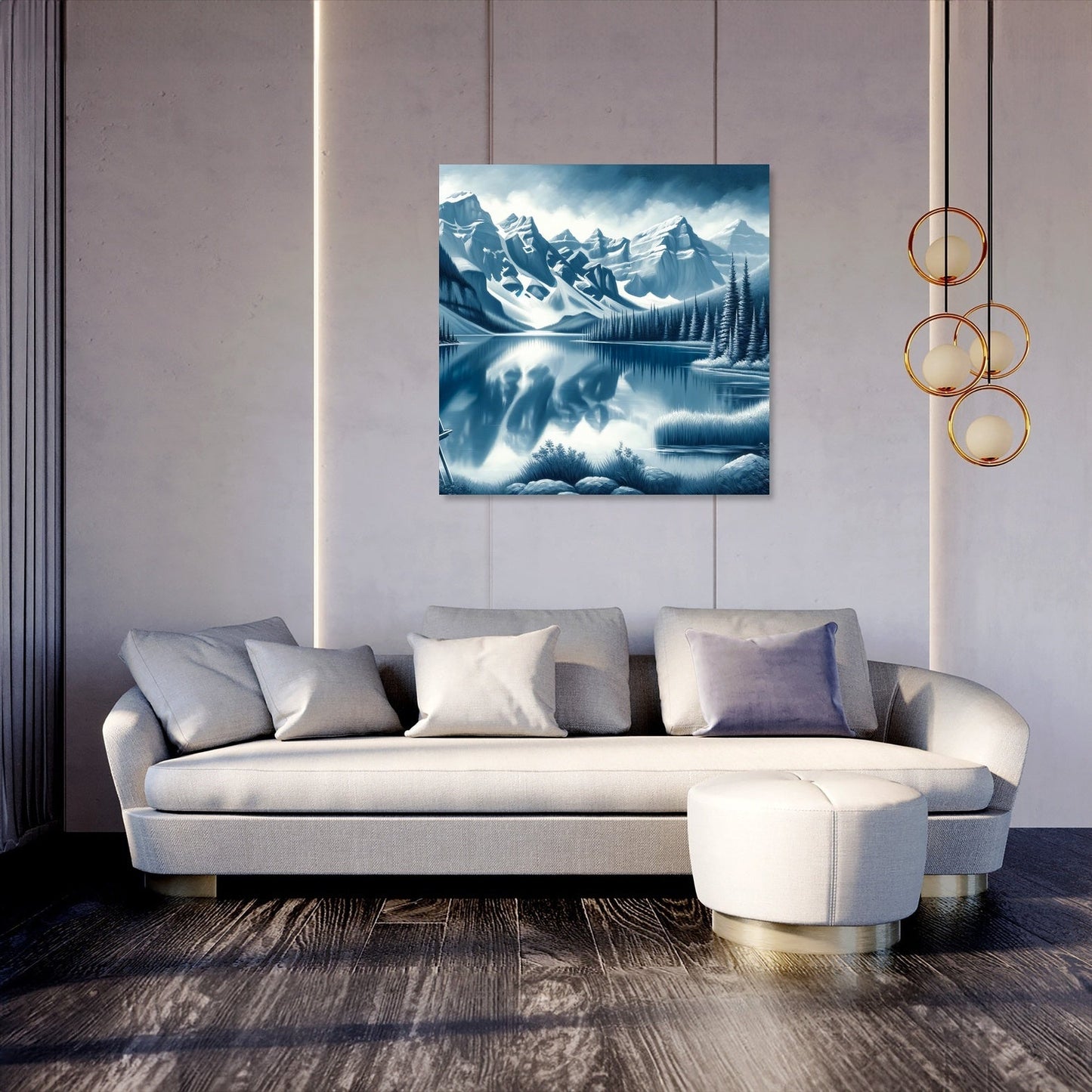 Banff Mountain Reflection Canvas