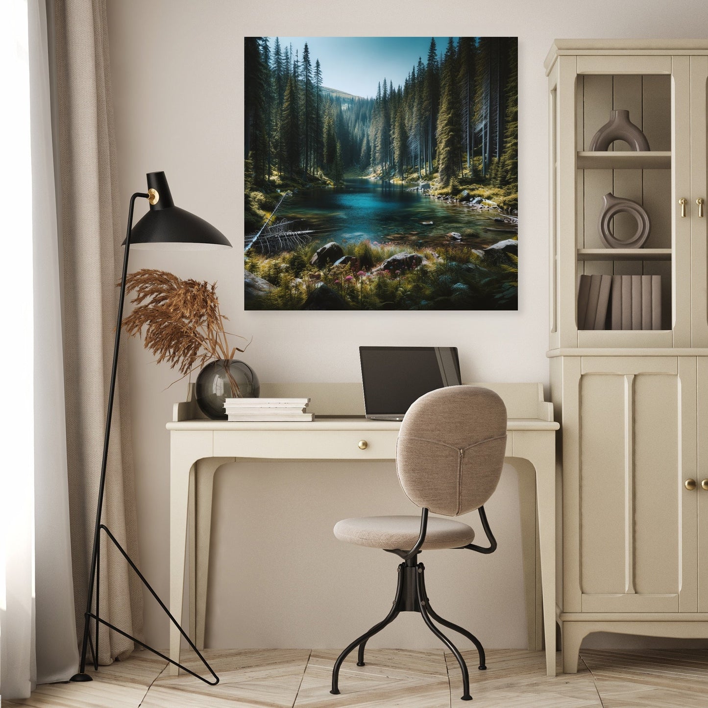 Hidden Mountain Lake Canvas