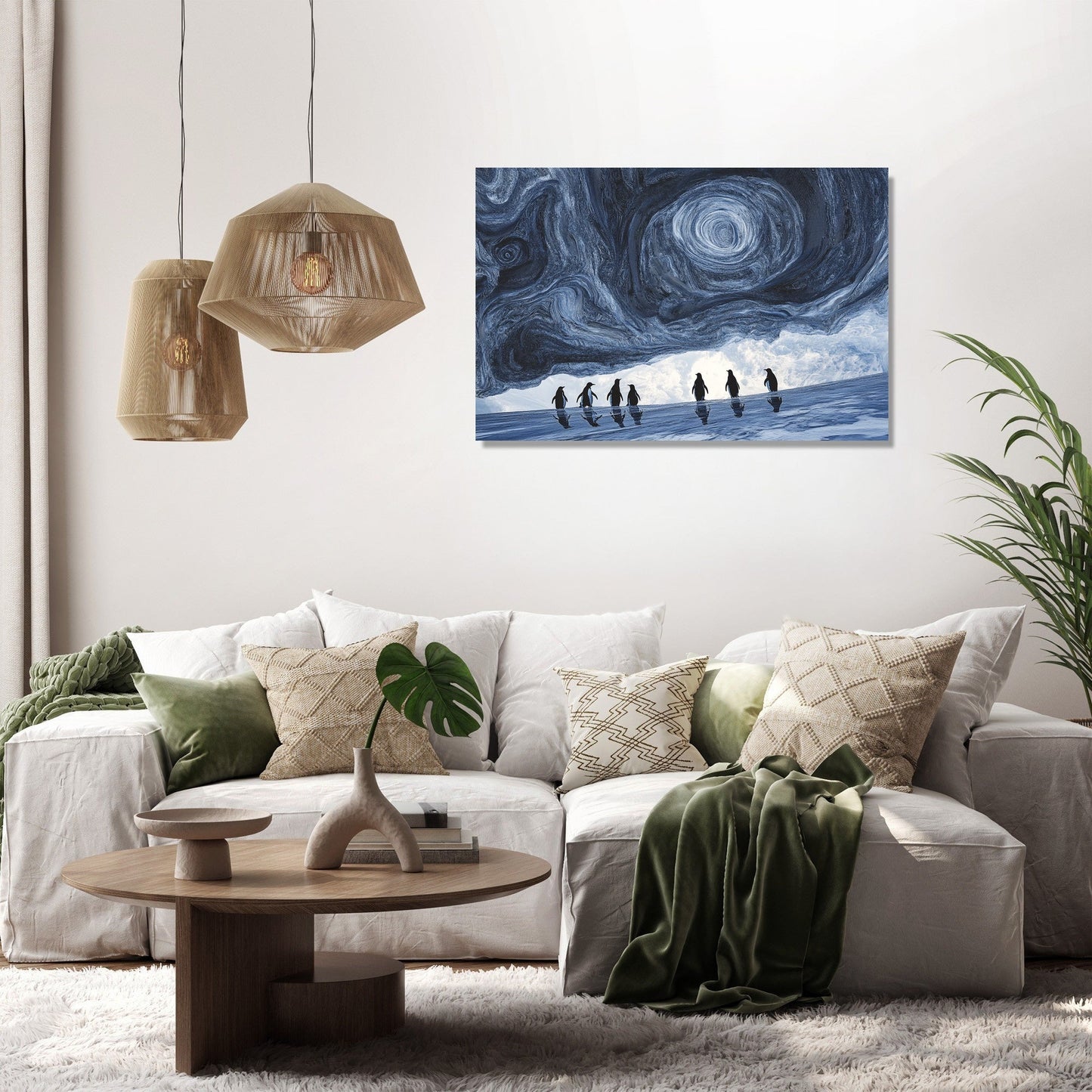 Penguins' Atlantis Canvas