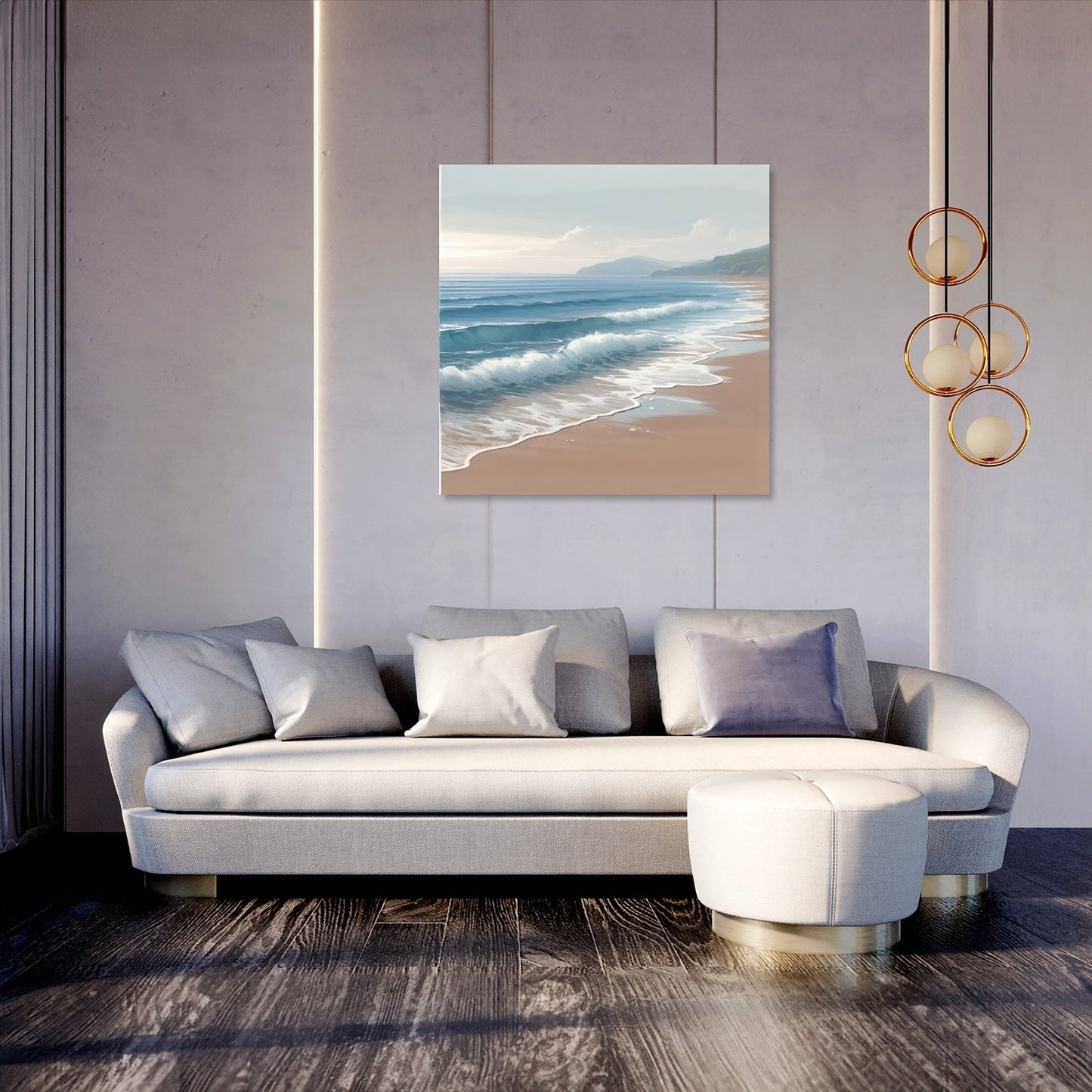 Serene Coastal Escape Canvas