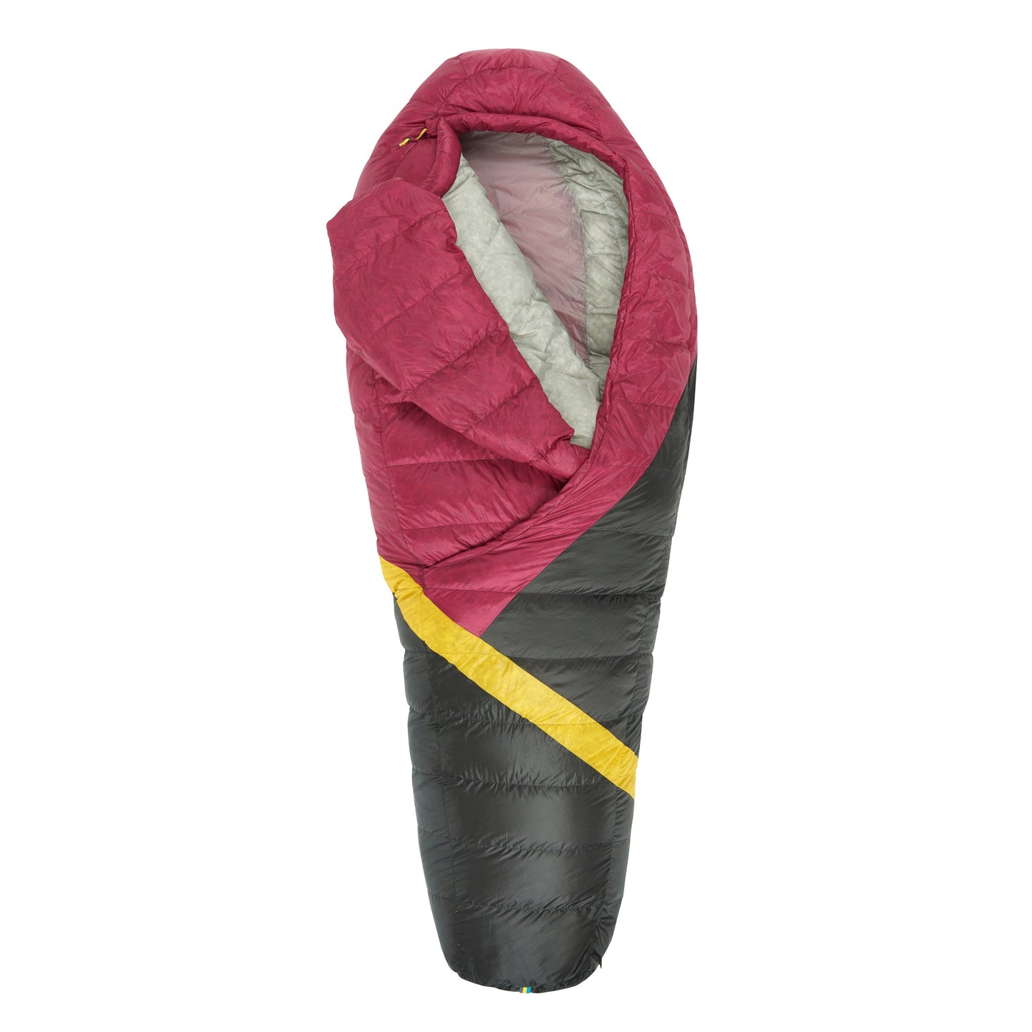 Sierra Designs Women's Cloud 20°F (-7°C) 800-Fill DriDown Sleeping Bag - Regular - Sangria/Yellow/Peat