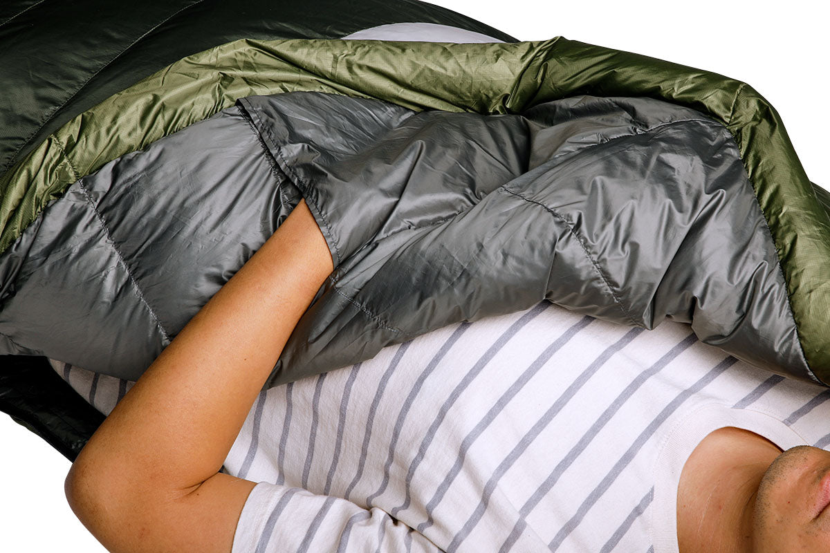 Sierra Designs Get Down 20°F (-7°C) 550-Fill DriDown Sleeping Bag - Long - Green/White