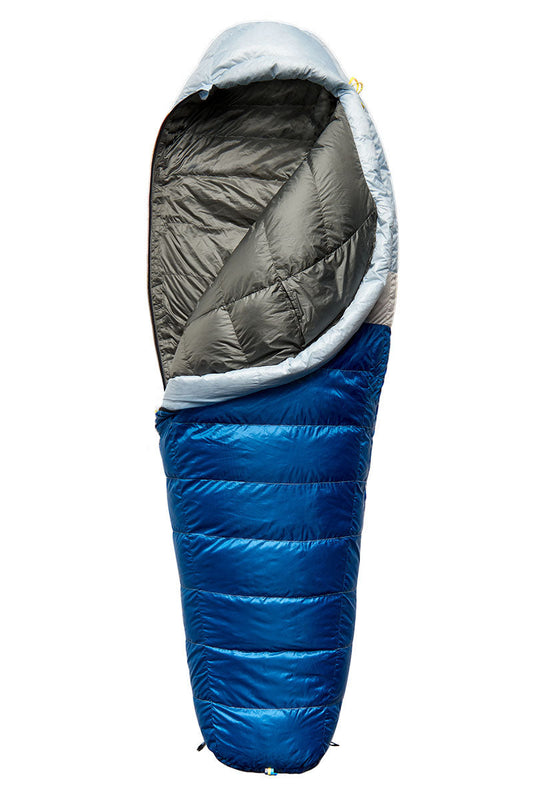 Sierra Designs Women's Get Down 20°F (-7°C) 550-Fill DriDown Sleeping Bag - Regular - Light Blue/Blue