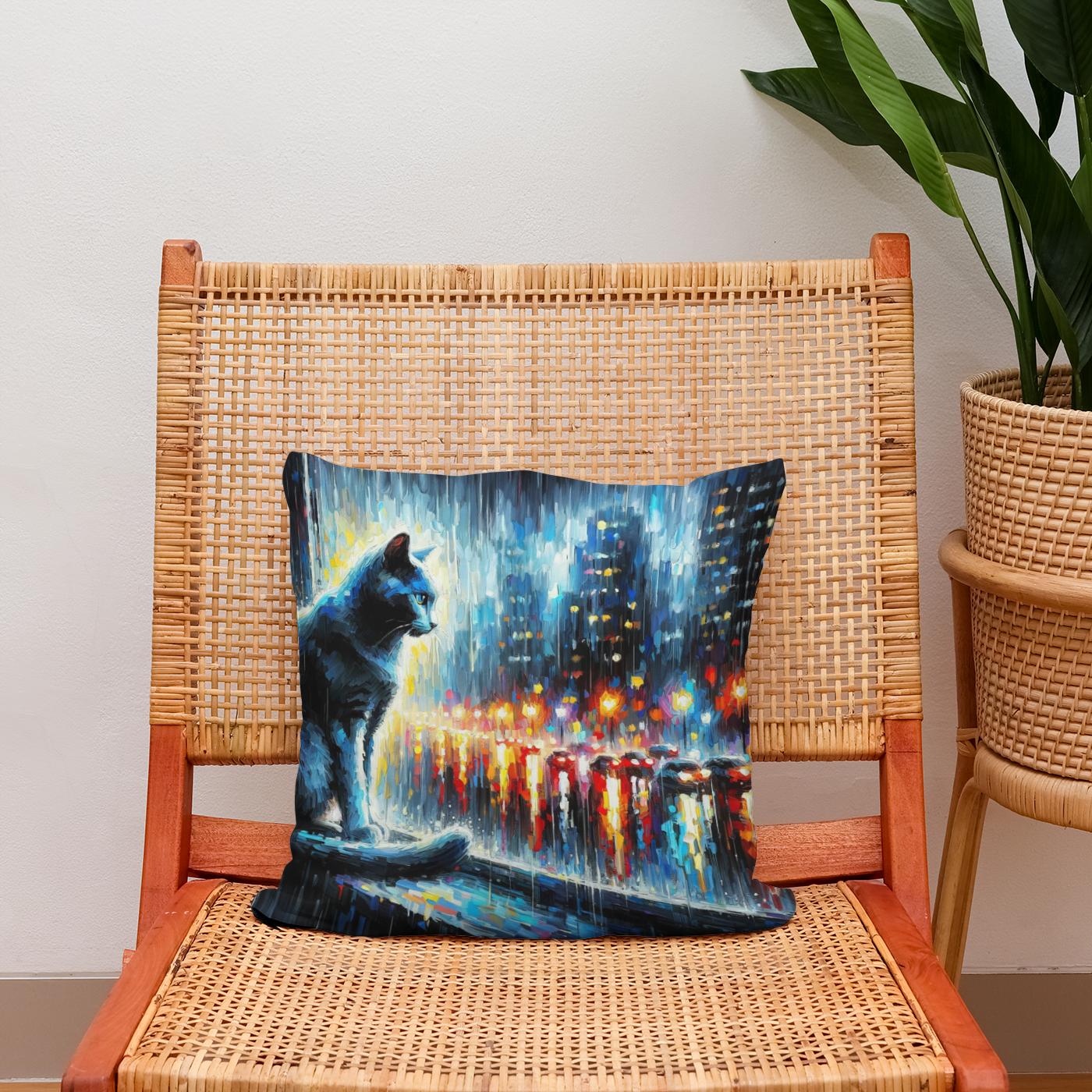 City Rainwatch Cotton Cushion