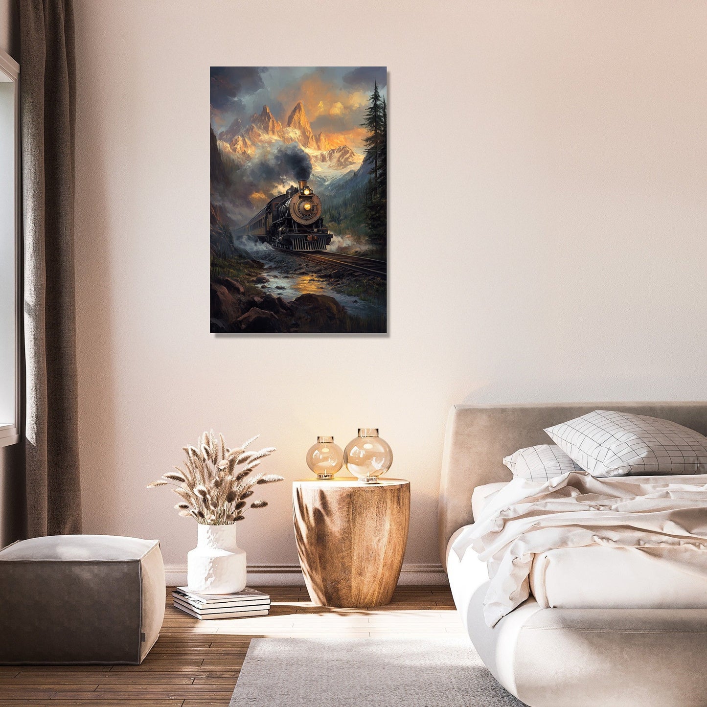 Steam Train Valley Canvas