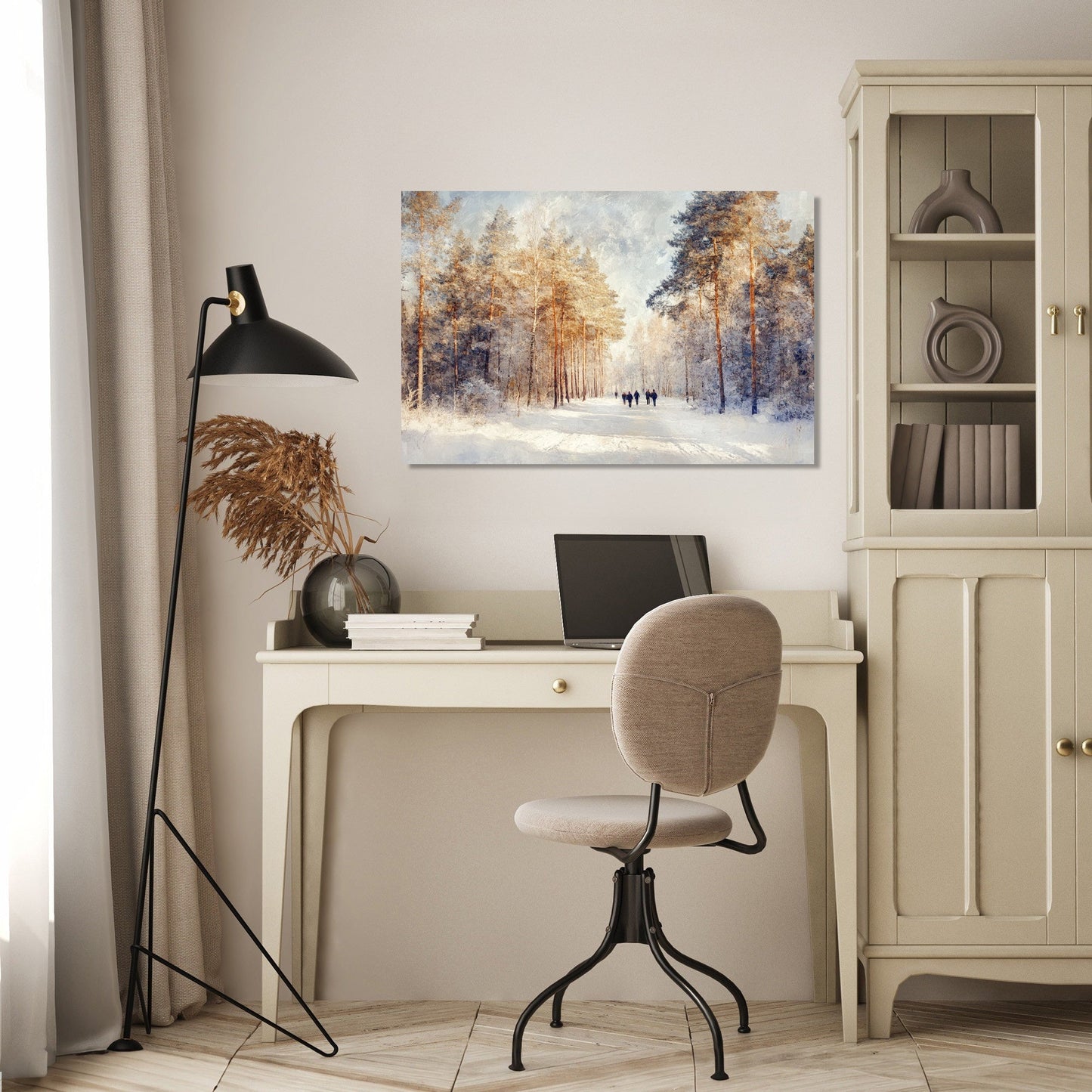 Winter Forest Walk Canvas