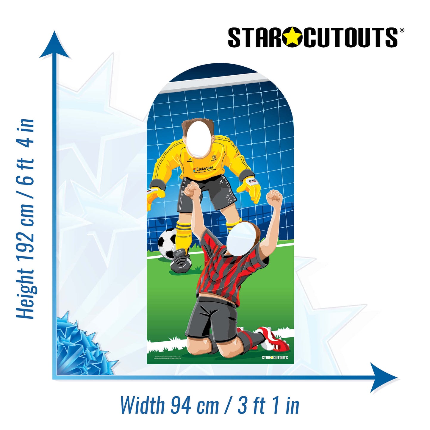 SC708 World Football World Cup 2026  Event Stand In Adult Cardboard Cutout Height 192cm
