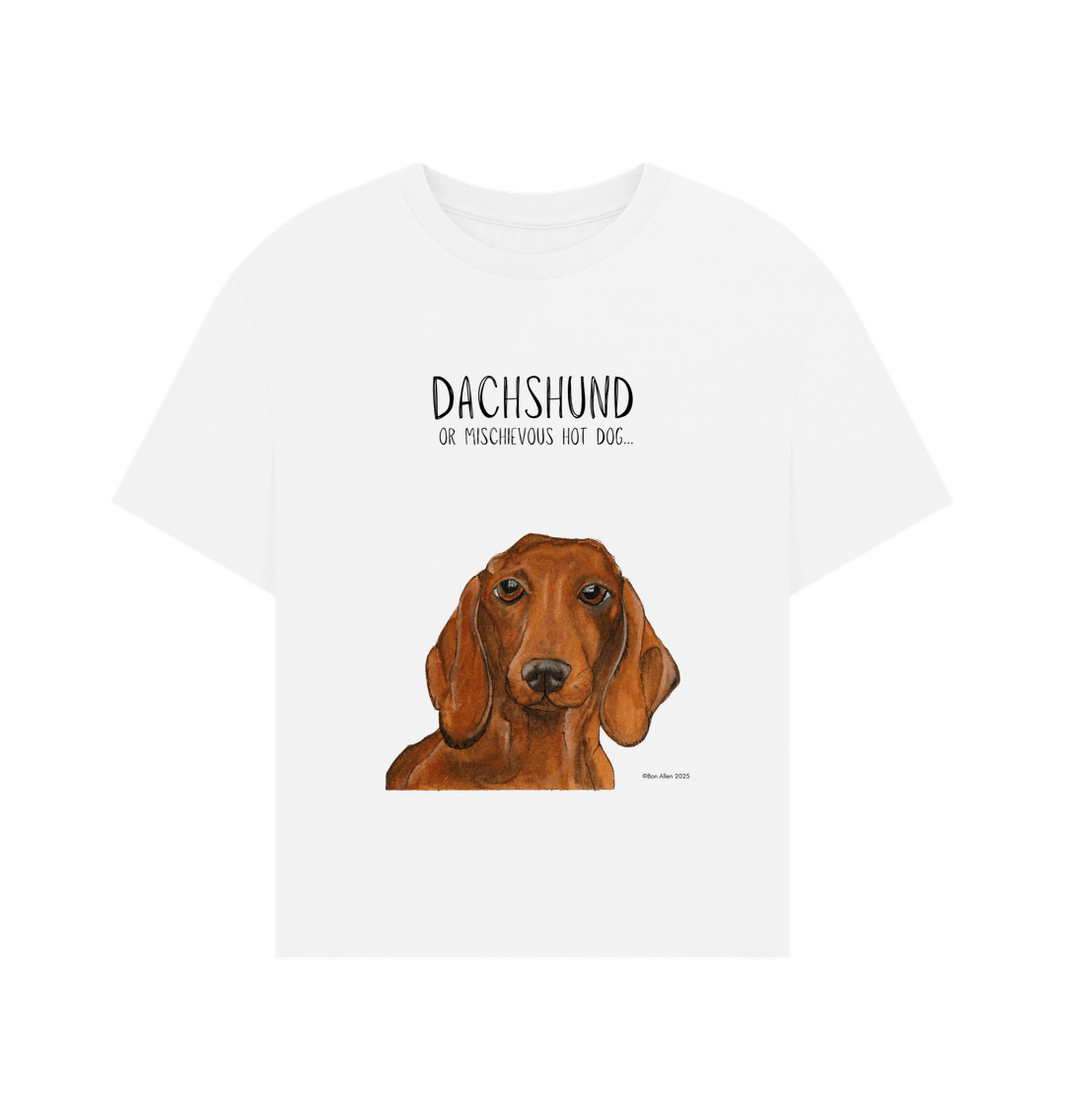 Charming & Cozy: The Dachshund Women's Relaxed Fit T-Shirt