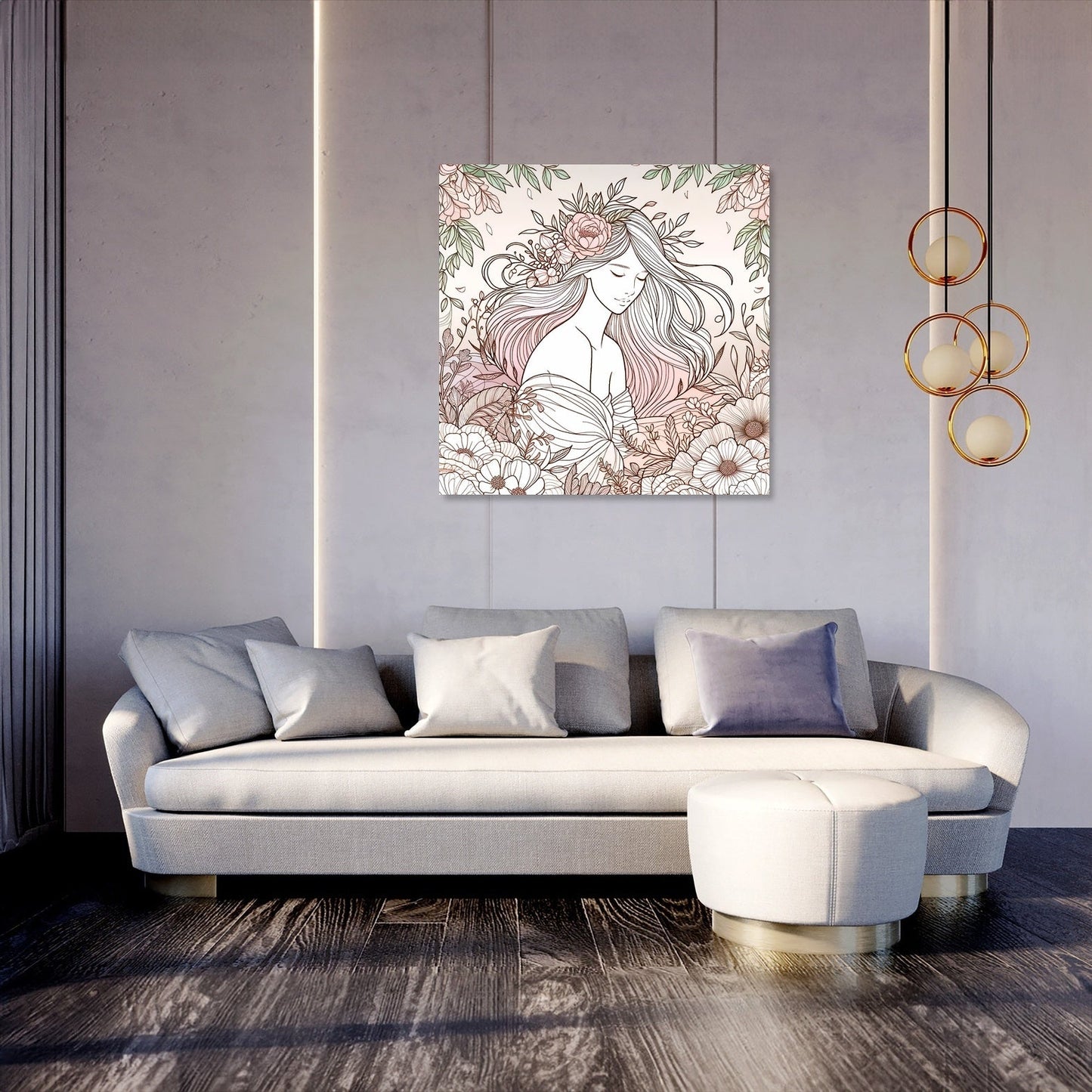 Floral Serenity Canvas