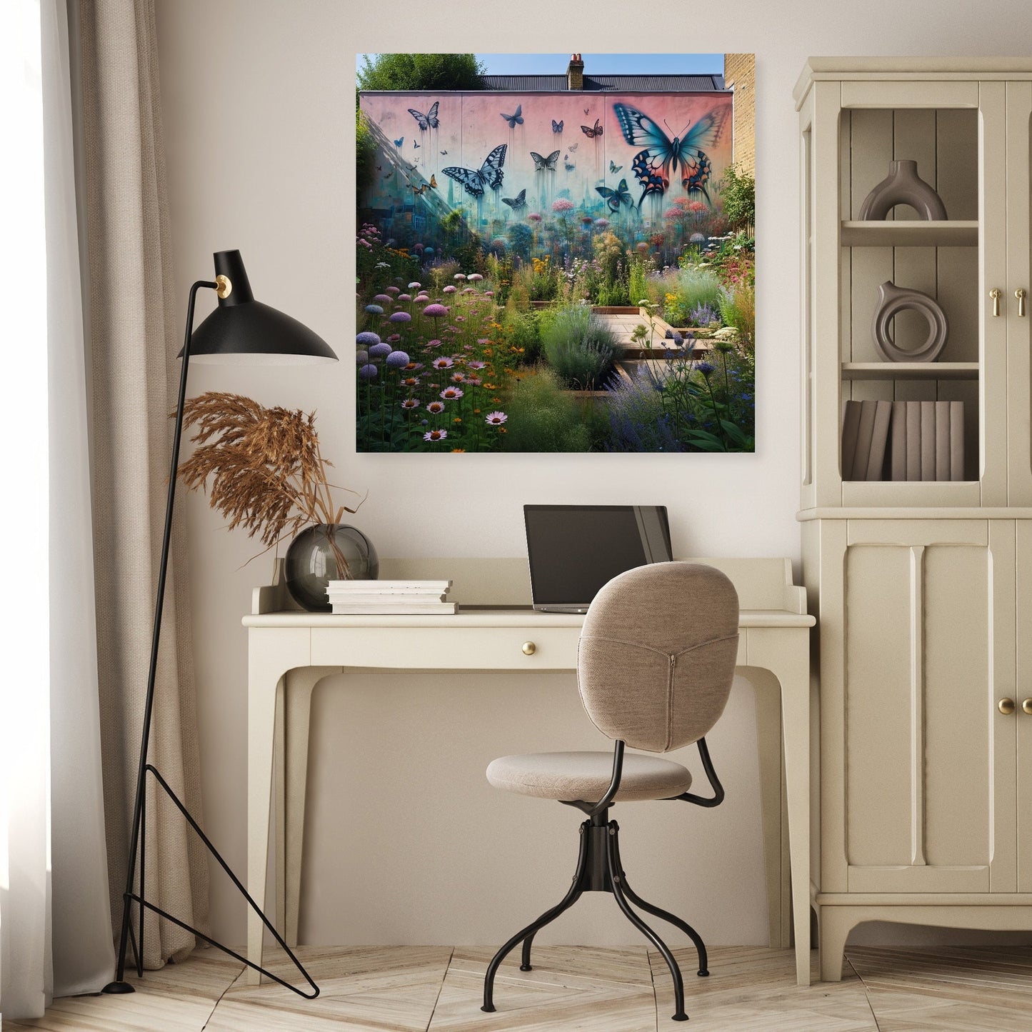 Suburban Secret Garden Canvas