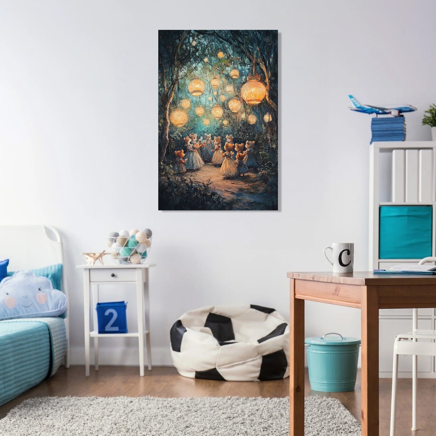 Enchanted Bear Ball Canvas