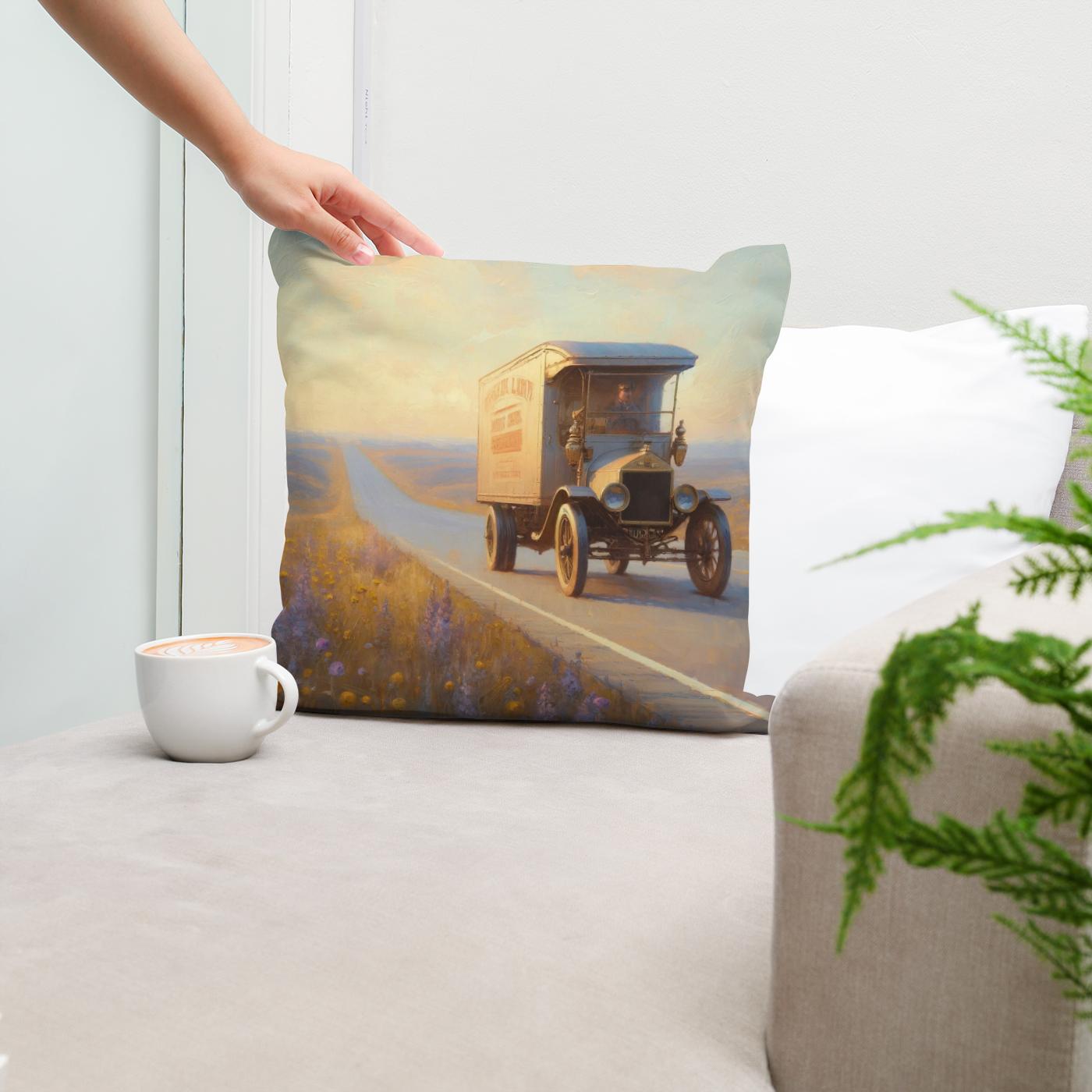 Golden Journey Cotton Cushion