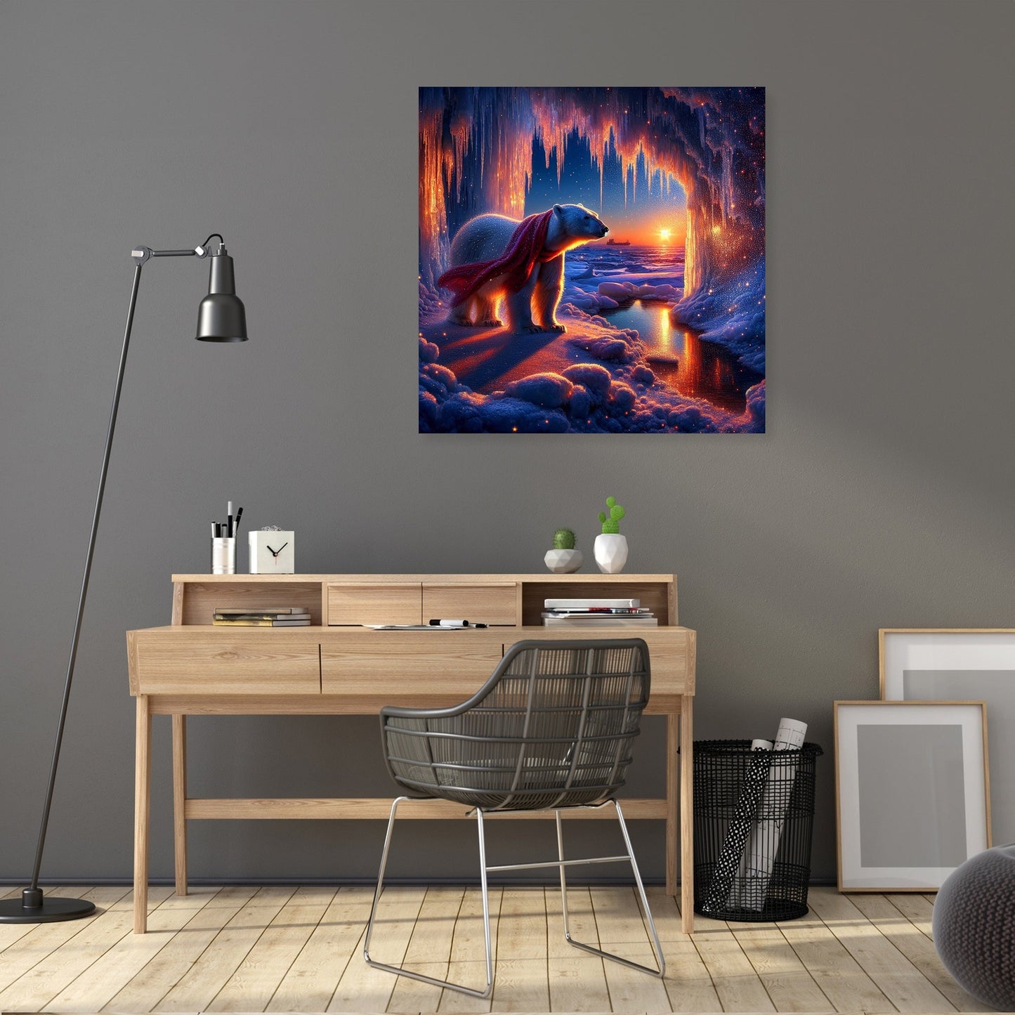 Dusk Majesty: Polar Serenity Canvas