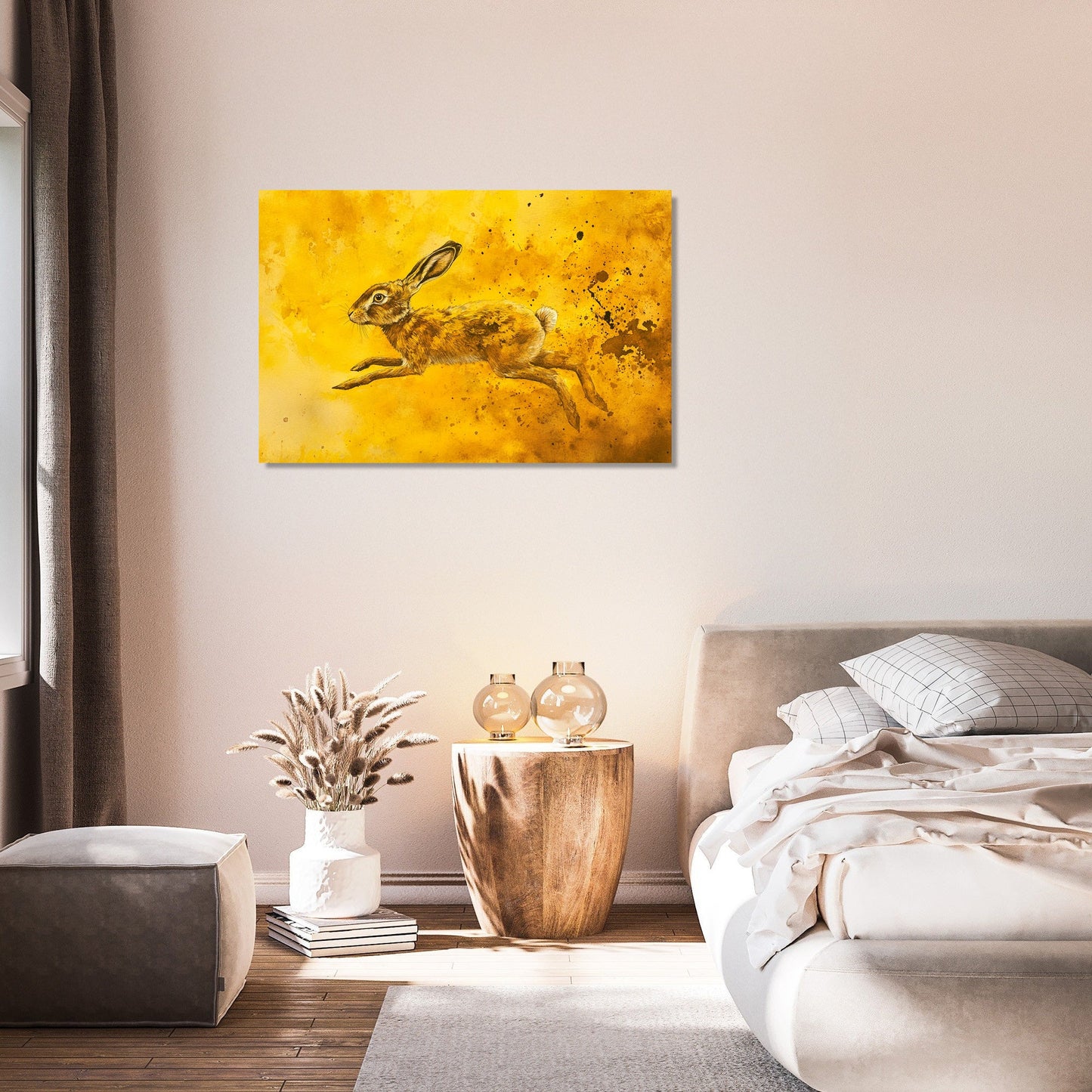 Hopping Hare Canvas