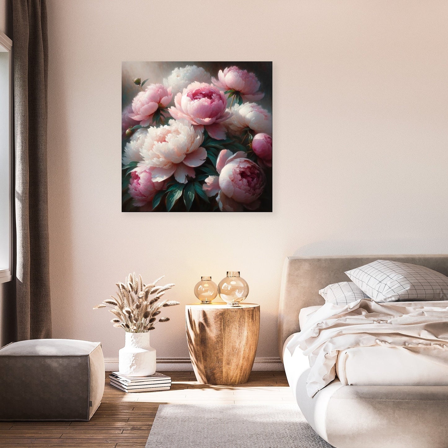 Morning Embrace Peonies Canvas