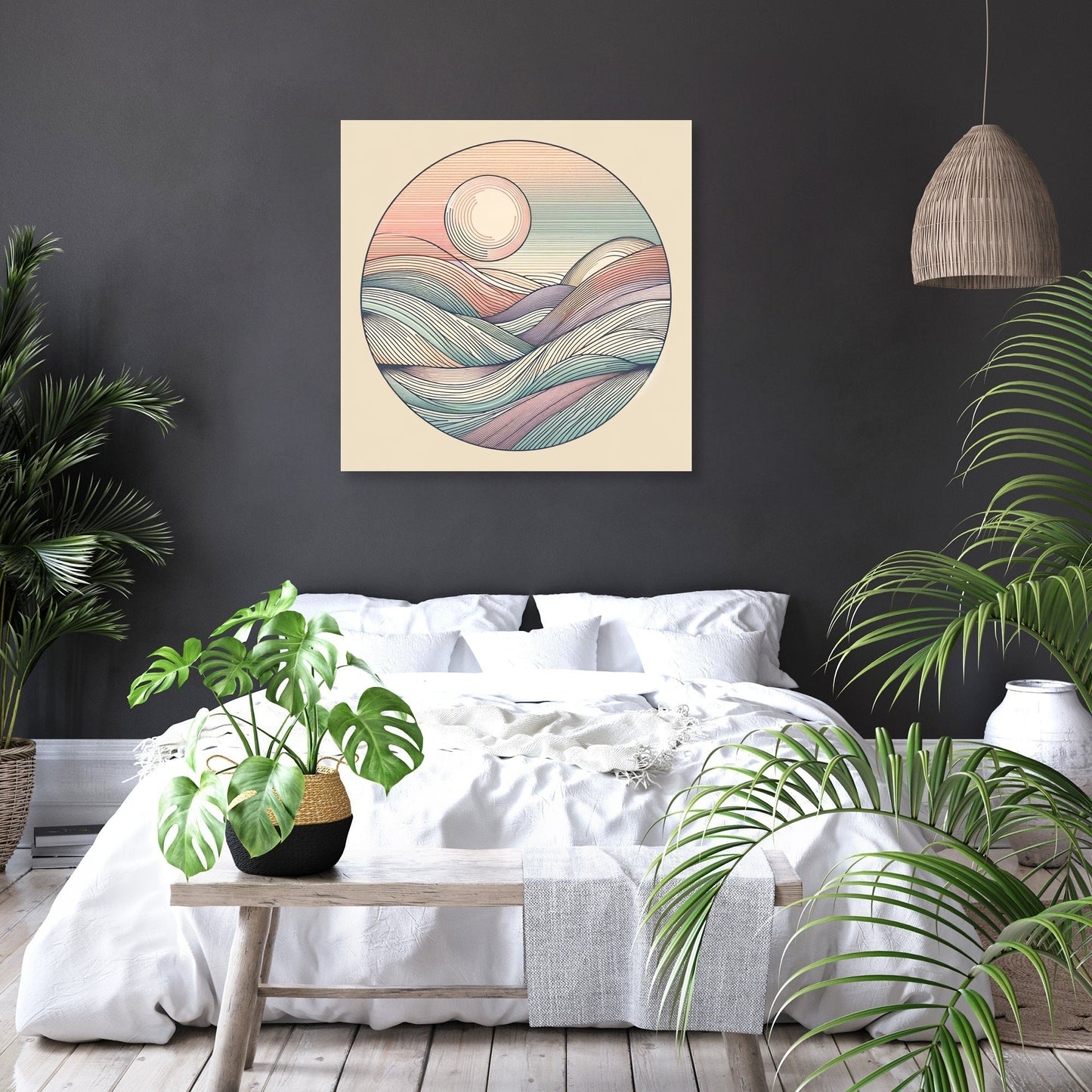 Pastel Serenity Canvas