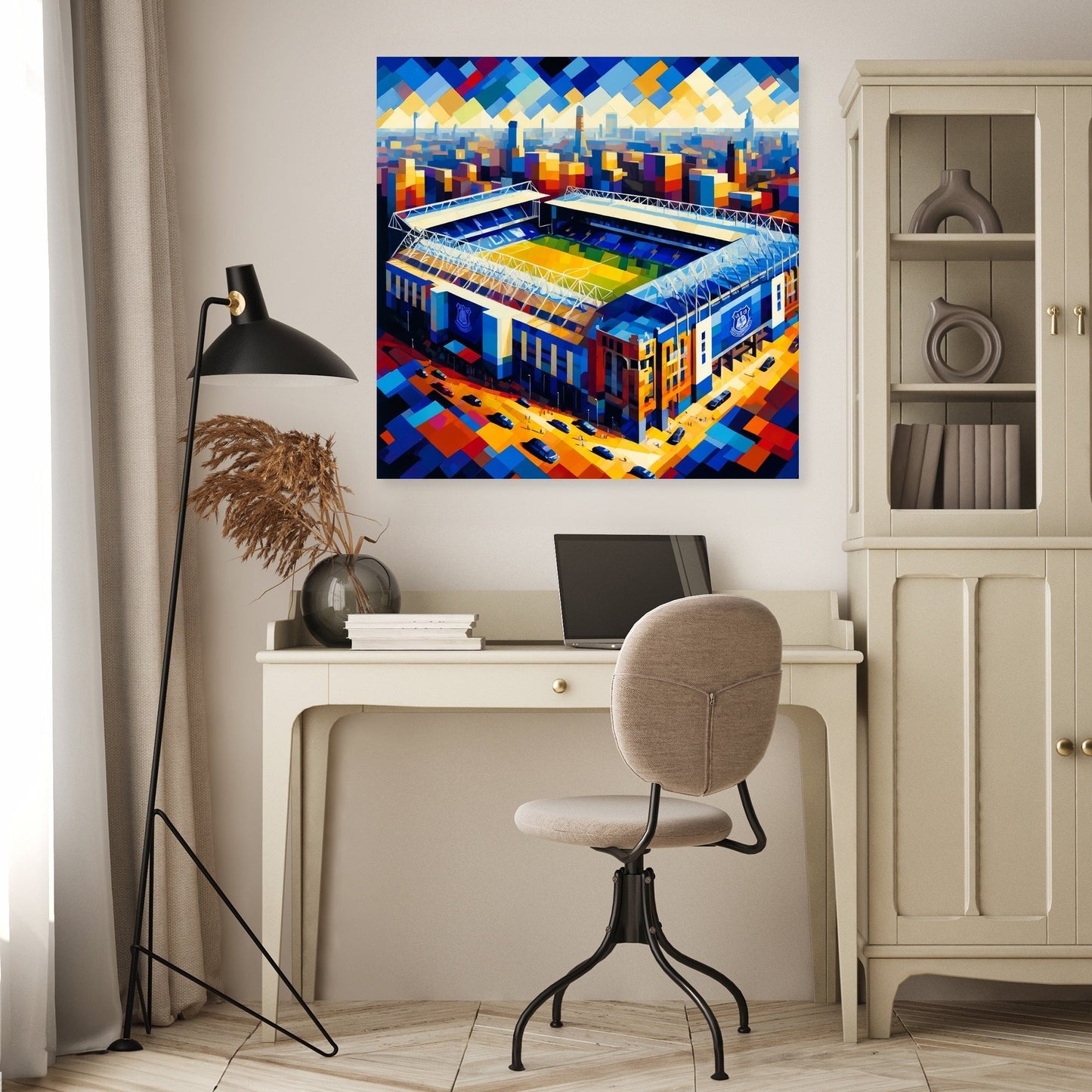 Cubist Goodison Park Liverpool Canvas