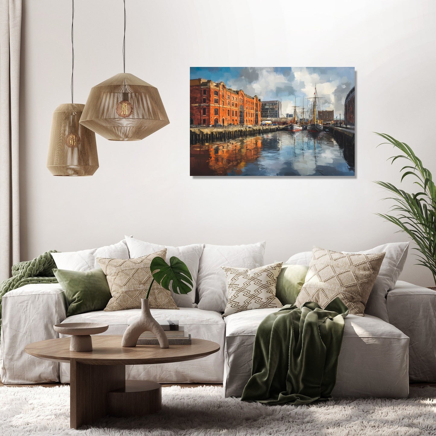 Liverpool Port Reflections Canvas