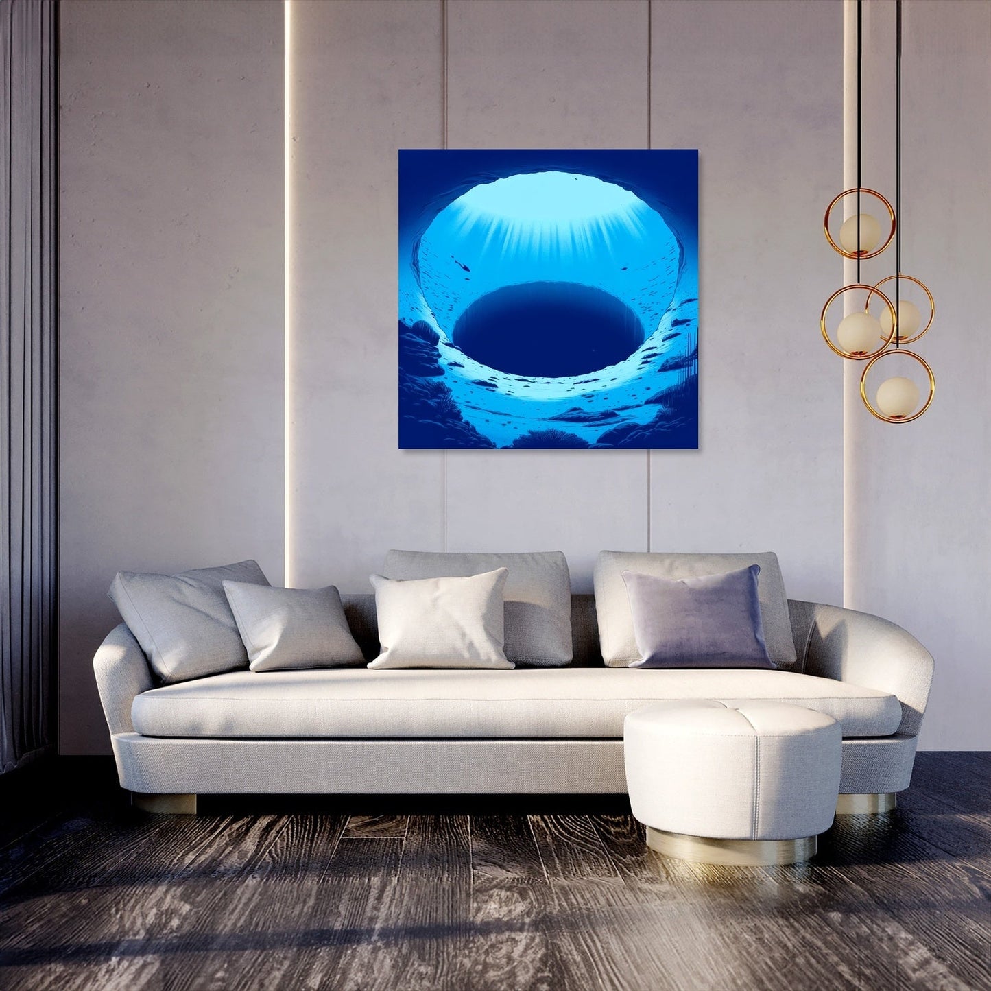 Blue Hole Tranquility Canvas