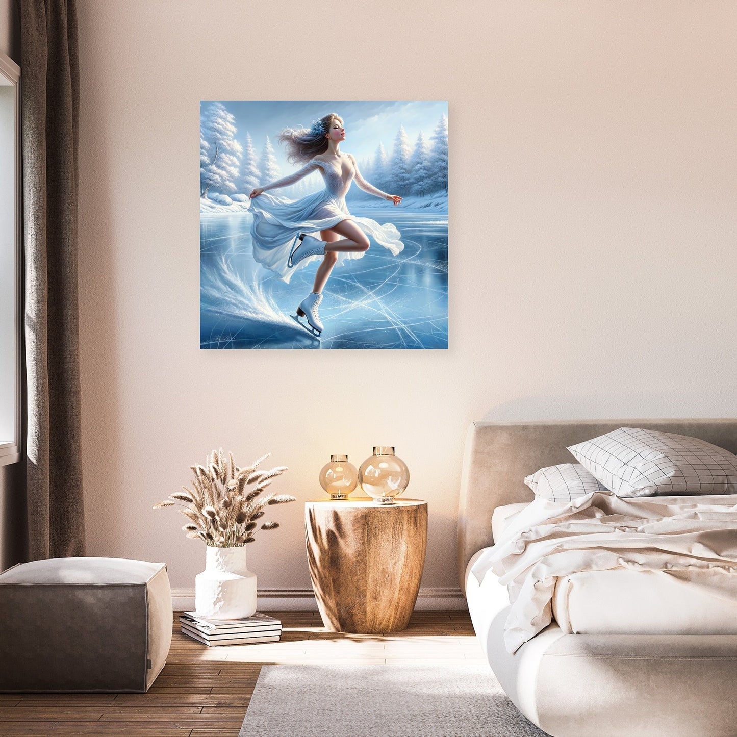 Elegant Ice Skater Canvas